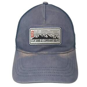 Boco Gear Clif Bar & Company Mountain Patch Blue White Trucker Hat OS Snapback